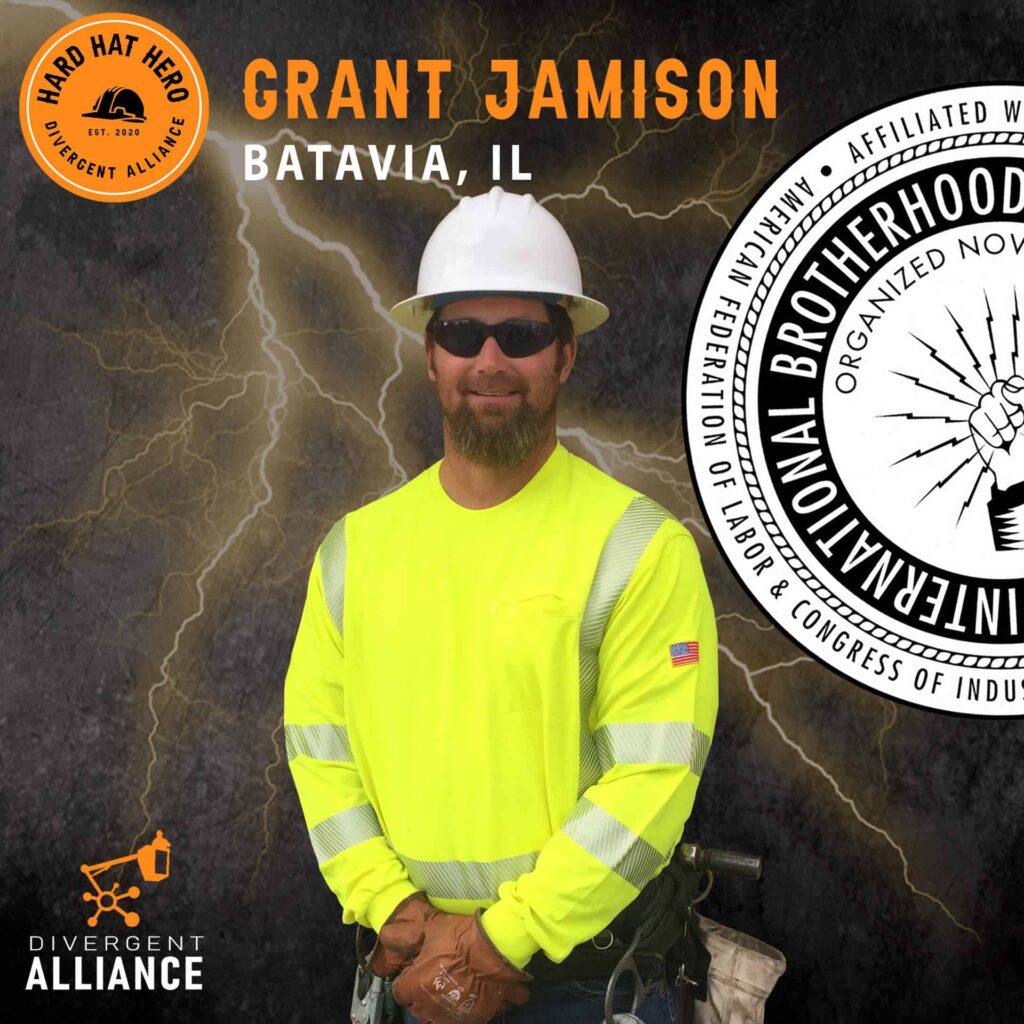 Lineman Grant Jameson Hard Hat Hero