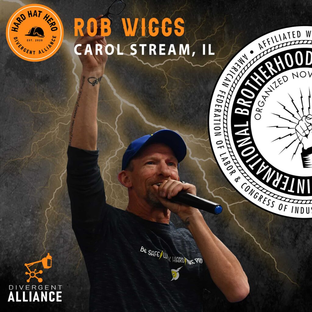 Divergent alliance hard hat hero rob wiggs